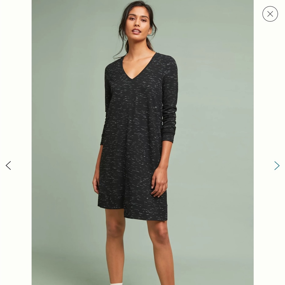 Lilla P Anthropologie asymmetrical space dyed dress size XS